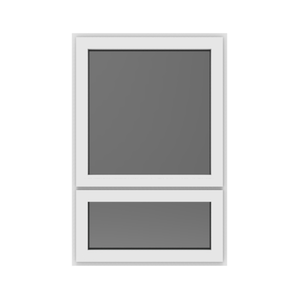 Aluminium vast glasraam met onderlicht