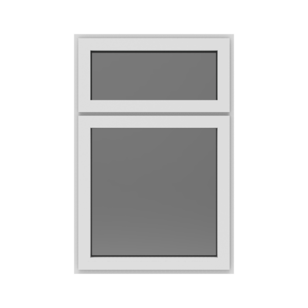 Aluminium vast glasraam met bovenlicht